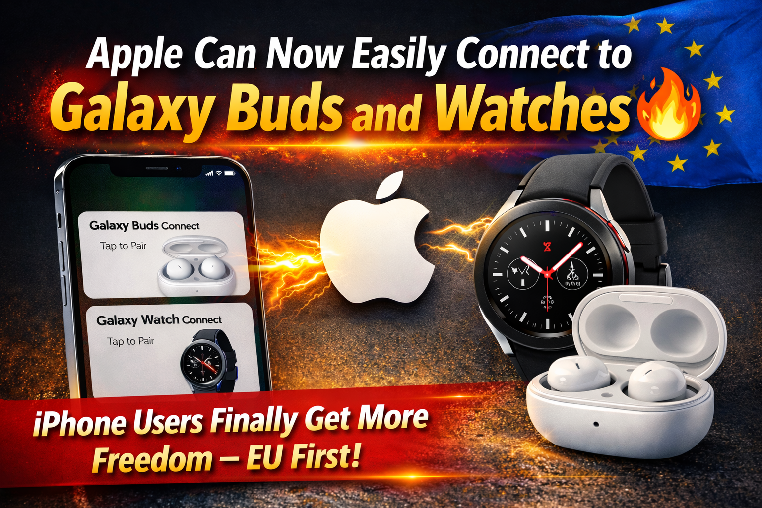 Apple Can Now Easily Connect to Galaxy Buds and Watches